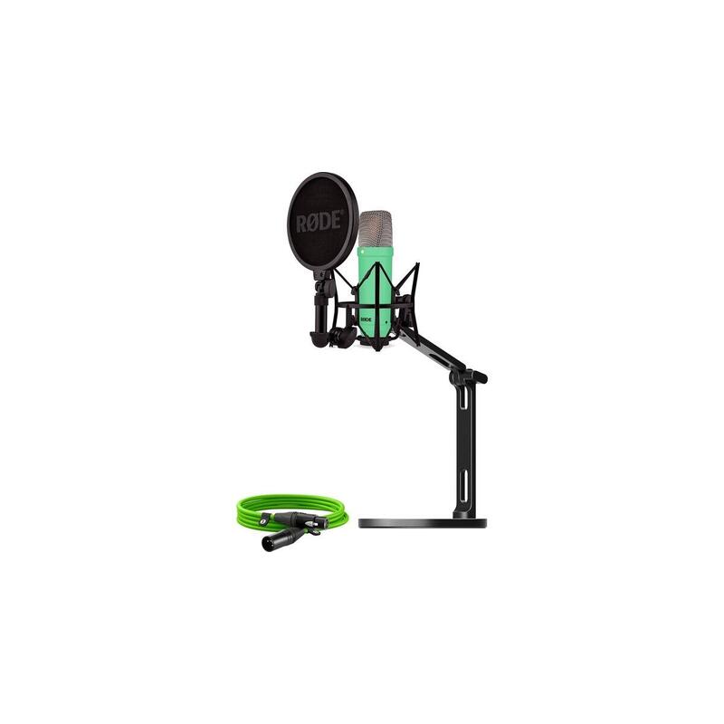 rode-microfono-nt1-signature-cable-xlr-brazo-de-estudio-de-escritorio-microfono-verde-claro-paquete-buroint1gn