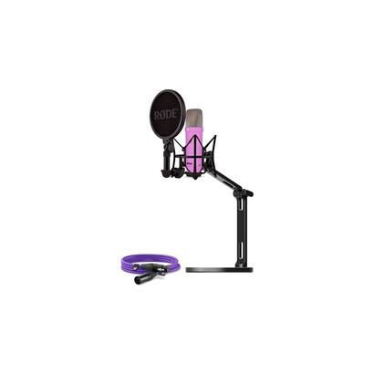 rode-microfono-nt1-signature-cable-xlr-brazo-de-estudio-de-escritorio-microfono-morado-paquete-buroint1pu