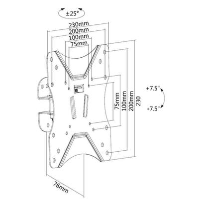 equip-soporte-pared-650402-para-pantallas-2342-584106cm-vesa-75x75-100x100-200x100-200x200-incl-7575-giro-2525