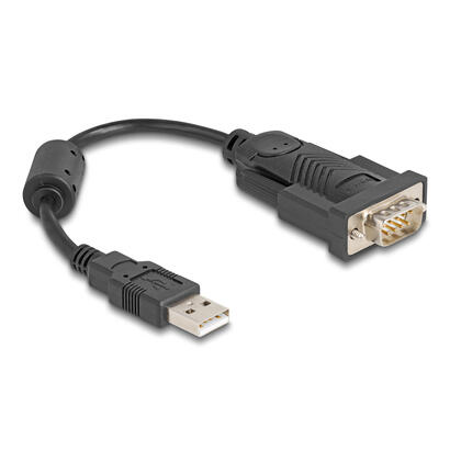 adaptador-usb-20-delock-usb-a-macho-serie-rs-232-macho-negro-cable-de-25-cm-64276