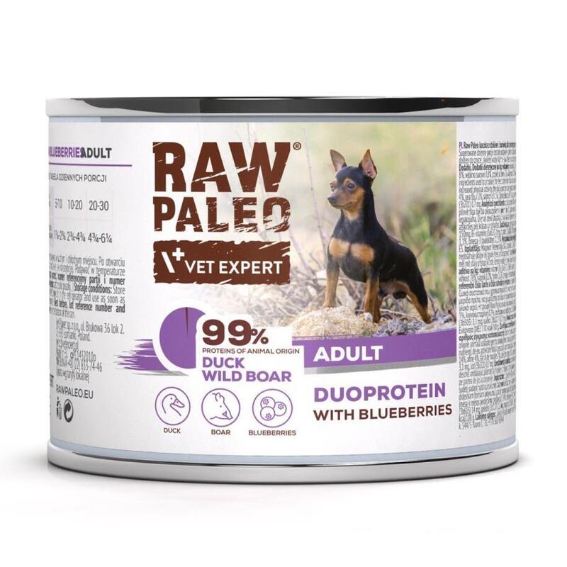 comida-humeda-para-perros-raw-paleo-duoprotein-duck-boar-adult-200g