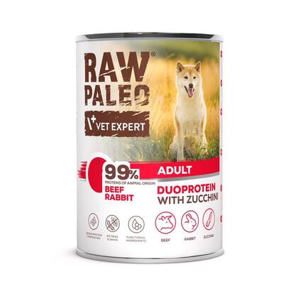 comida-humeda-para-perros-raw-paleo-duoprotein-beef-rabbit-adult-400g