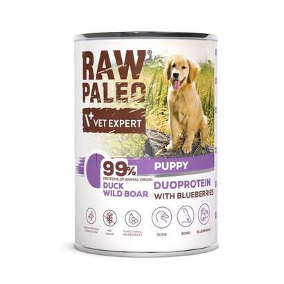 comida-humeda-para-perros-raw-paleo-duoprotein-duck-boar-puppy-400g