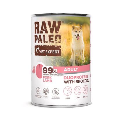 comida-humeda-para-perros-raw-paleo-duoprotein-pork-lamb-adult-400g