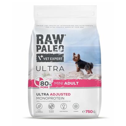 alimento-seco-para-perros-raw-paleo-ultra-pork-mini-adult-750g
