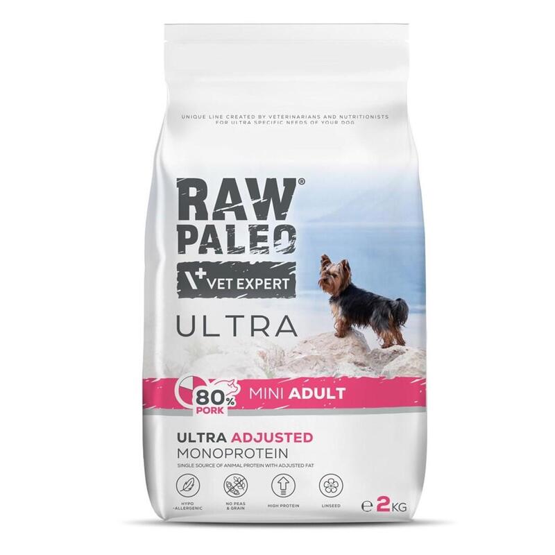 alimento-seco-para-perros-raw-paleo-ultra-pork-mini-adult-2kg
