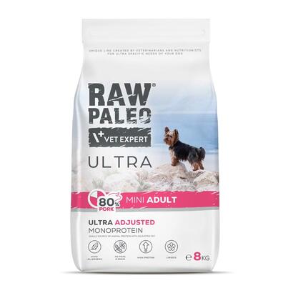 alimento-seco-para-perros-raw-paleo-ultra-pork-mini-adult-8kg