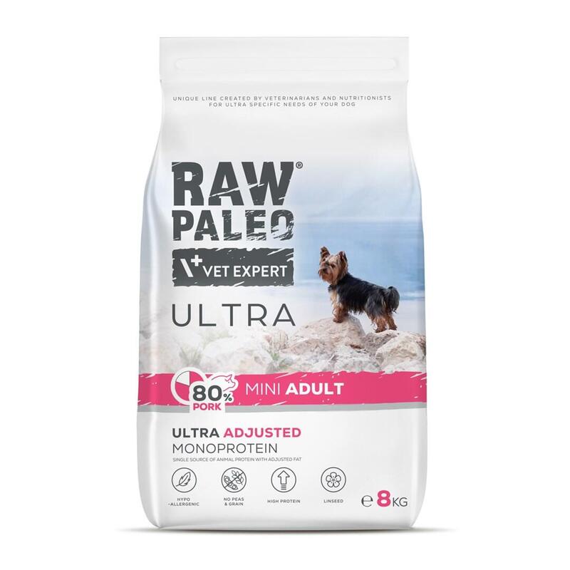 alimento-seco-para-perros-raw-paleo-ultra-pork-mini-adult-8kg