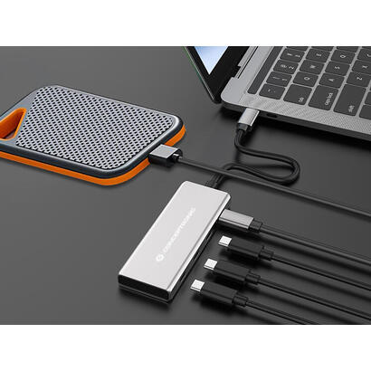 conceptronic-dock-usb-c-4x-usb-c-100wpd-onetzteil-025m-gr