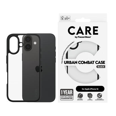 panzerglass-care-flagship-case-urban-combat-frame-iphone-16-transparentee-negro