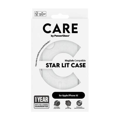 panzerglass-care-by-urban-combat-case-star-lit-w-white-magsafe-iphone-16-funda-para-apple-iphone-16-transparente