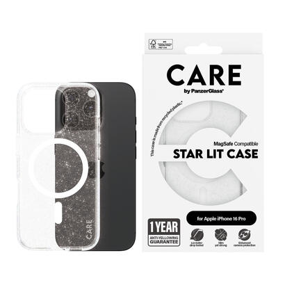 panzerglass-care-by-urban-combat-case-star-lit-w-white-magsafe-iphone-16-pro-funda-para-apple-iphone-16-pro-transparente