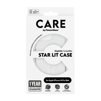 panzerglass-care-by-urban-combat-case-star-lit-w-white-magsafe-iphone-16-pro-max-funda-para-apple-iphone-16-pro-max-transparente