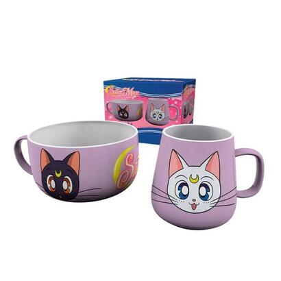 set-taza-bowl-abystyle-sailor-moon-luna-artemis