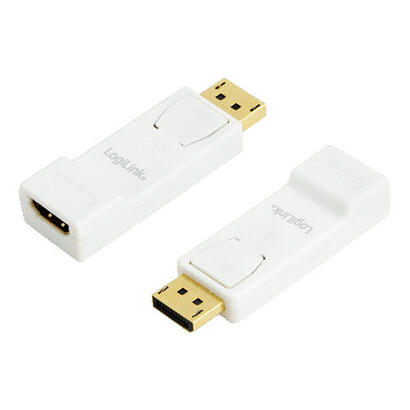 logilink-adaptador-displayport-a-hdmi-blanco-cv0057