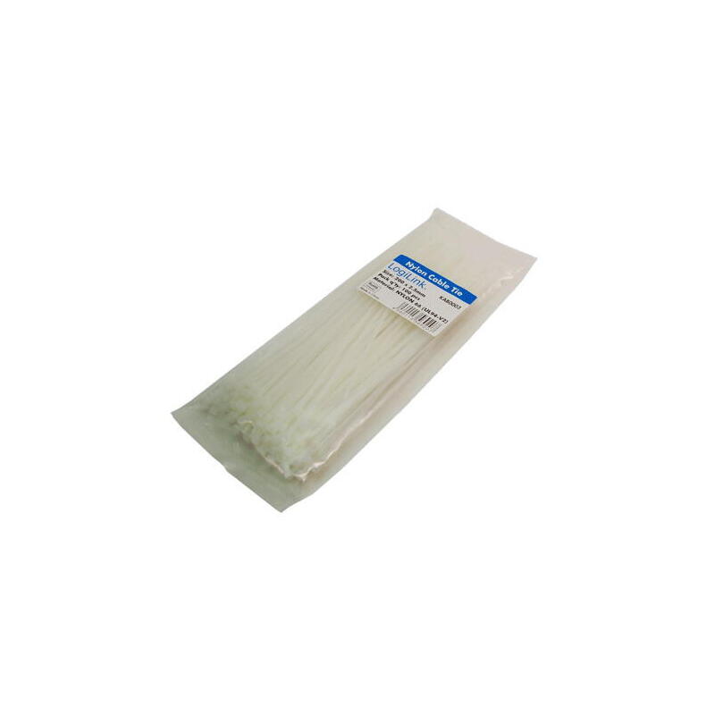 logilink-set-bridas-100-pcs-20cm-blancas