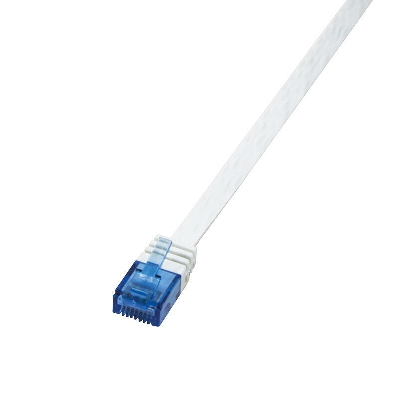 cable-logilink-cf2111u-de-red-flat-cat6-u-utp-slimline-blanco-20m