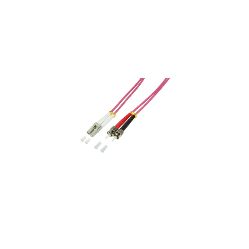 logilink-2m-lc-st-cable-de-fibra-optica-e-infiniband-rosa