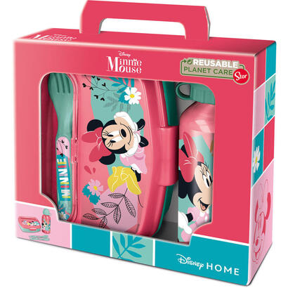 set-sandwichera-cubiertos-botella-aluminio-minnie-disney-400ml