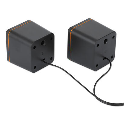 manhattan-2600-series-negro-naranja-alambrico-6-w