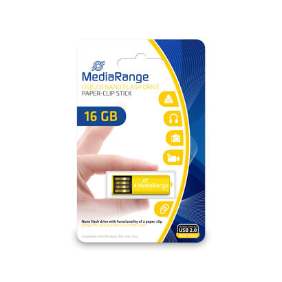 mediarange-usb-nanomick-16gb-m-klammerfunktion-amarillo