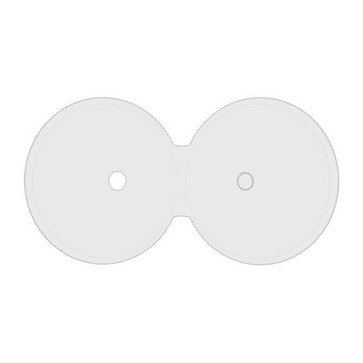 mediarange-box86-funda-para-discos-opticos-estuche-con-forma-de-concha-1-discos-transparente
