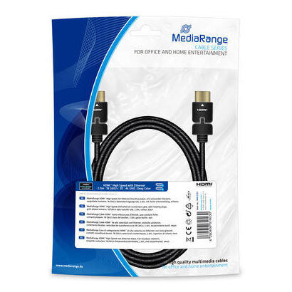 cable-mediarange-mrcs197-hdmi-2-m-hdmi-tipo-a-estandar-negro