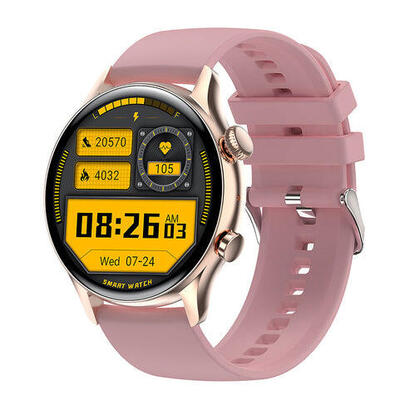 smartwatch-colmi-i30-dorado-con-correa-de-silicona-rosa