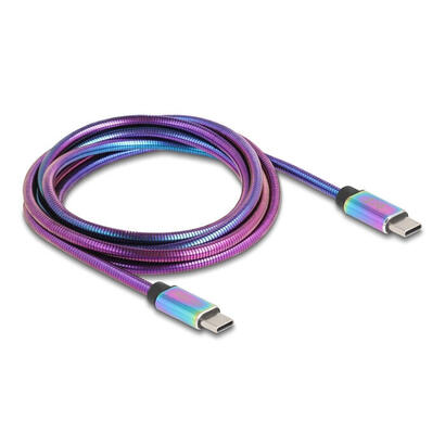 cable-delock-81116-usb-20-usb-type-c-con-cubierta-metalica-iridiscente-pd-30-60-w-2-m