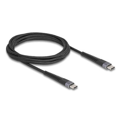 cable-delock-81125-usb-20-usb-type-c-macho-a-macho-con-proteccion-de-flexion-extendida-60-w-2-m
