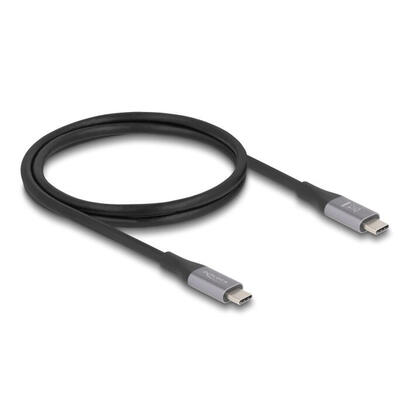 cable-delock-81191-usb-usb4-gen-2x2-1-m-usb-c-negro-gris