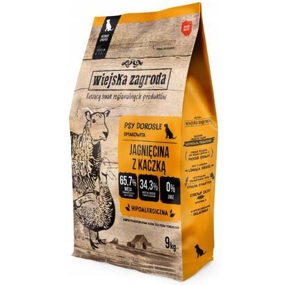 alimento-seco-para-perros-wiejska-zagroda-adult-small-cordero-con-pato-9kg