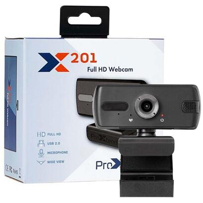 proxtend-x201-webcam-full-hd-3-mp-2048-x-1536-pixeles-usb-20-negro-plata