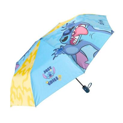 paraguas-plegable-automatico-stitch-disney