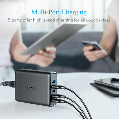 anker-powerport-speed-5-universal-negro-corriente-alterna-interior