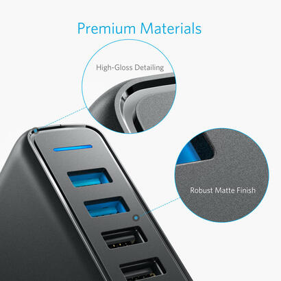 anker-powerport-speed-5-universal-negro-corriente-alterna-interior