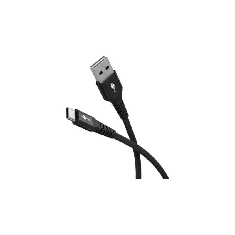 goobay-cable-textil-supersoft-usb-20-conector-usb-a-conector-usb-c-negro-2-metros-74527