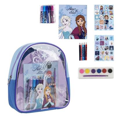 set-papeleria-mochila-frozen-disney