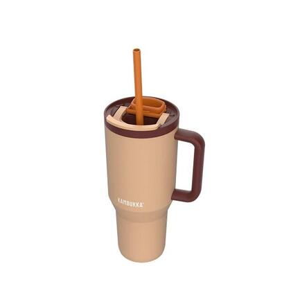 taza-termica-con-pajita-telescopica-kambukka-rio-tumbler-950ml-almond-dream