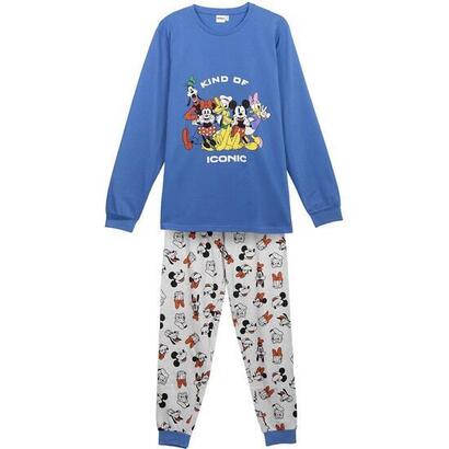 pijama-largo-single-jersey-mickey-talla-l