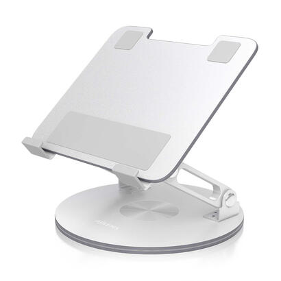 aisens-soporte-de-sobremesa-giratorio-ajustable-para-portatil-tablet-7-13-plata