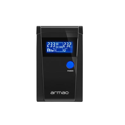 armac-o650fpsw-ups-office-pure-sine-wave-650va-lcd-2x-schuko-230v-metal-case