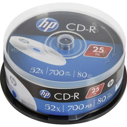 hp-cd-r-700mb-52x-tarrina-de-25-unidades