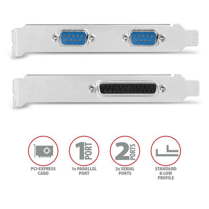 axagon-pcea-psn-pcie-adaptador-mit-1x-parallel-2x-seriell-ports-asix-ax99100-chipsatz