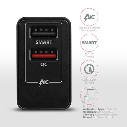 axagon-acu-qs24-cargador-de-red-rapido-e-inteligente-2x-puerto-usb-qc30-afc-fcp-5v-12a-24w