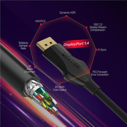 cable-unitek-displayport-14-8k-60hz-c1624bk-1m-1-metros
