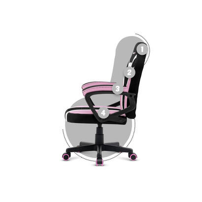 silla-gaming-de-malla-rosa-hz-ranger-10-para-ninos