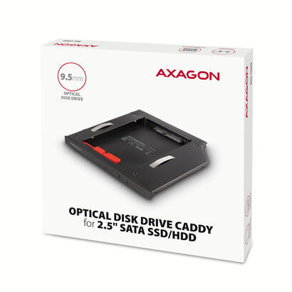 axagon-rss-cd09-25-ssdhdd-caddy-into-dvd-slot-95-mm-led-alu-tarjeta-y-adaptador-de-interfaz-interno-sata