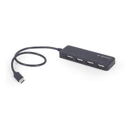 gembird-hub-usb-tipo-c-de-4-puertos-negro-uhb-cm-u2p4-01