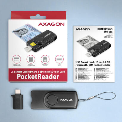 axagon-cre-smp2a-usb-smart-card-sdmicrosdsim-pocketreader-lector-de-tarjeta-inteligente-interior-usb-type-ausb-type-c-negro